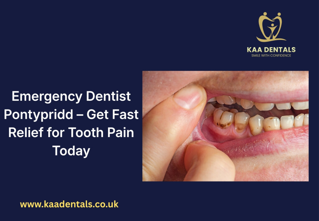 Emergency dentist Pontypridd treating patient for tooth pain relief