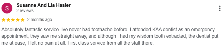 KAA Dentals Testimonial 5